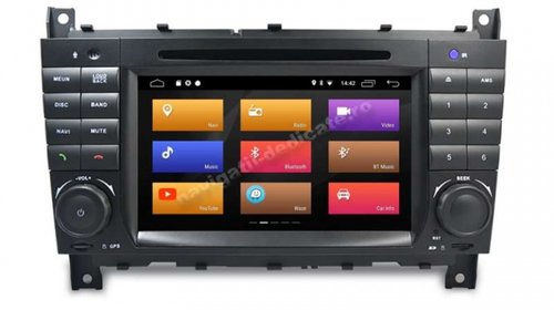 NAVIGATIE Android 8.1 MERCEDES BENZ C CLASS DVD AUTO GPS CARKIT NAVD-MT5517