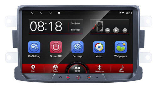 Navigatie Android 8 Inch Dacia Renault Logan 