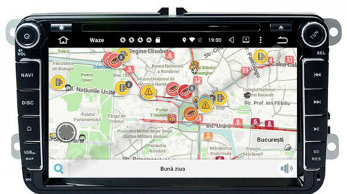 Navigatie Android 9.0 VW Golf 5 6 Passat B6 B7 CC Jetta Tiguan Touran Eos Amarok Caddy Eos Polo NAVD-P9240