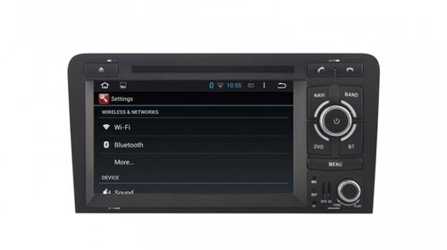 NAVIGATIE ANDROID DEDICATA AUDI A3 S3 RS3 NAVD-A049 INTERNET WIFI 3G QUAD-CORE 16GB ECRAN CAPACITIV