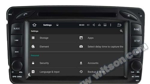 NAVIGATIE ANDROID DEDICATA MERCEDES-BENZ CLASA C W203 CLK W209 VITO VIANO MODEL WITSON W2-A6513 3G