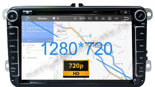 Navigatie Android SKODA OCTAVIA 2 SUPERB 2 FABIA, RAPID, ROOMSTER, YETI Carkit Usb NAVD-P9240