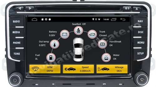 Navigatie Android Volkswagen Vw Amarok Caddy Transporter Multivan Polo Touran Scirocco Caravelle NAVD-MT3700