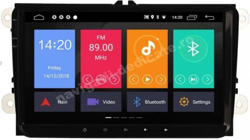 Navigatie Android Volkswagen Vw Passat B6 B7 CC Golf 5 Golf 6 Jetta Eos Tiguan Ecran 9 inc Carkit NAVD-MT9800