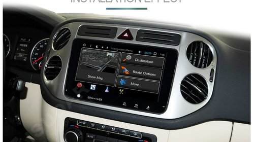 NAVIGATIE CARPAD ANDROID 7.1 DEDICATA VW SKODA SEAT ECRAN 9'' CAPACITIV 16GB 2GB RAM INTERNET 4G WIFI QUADCORE