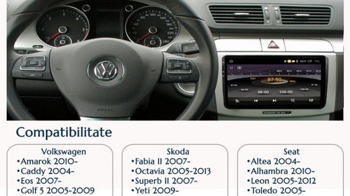 NAVIGATIE CARPAD ANDROID DEDICATA VW Amarok EDONAV E305 ECRAN 9'' CAPACITIV 16GB INTERNET 3G