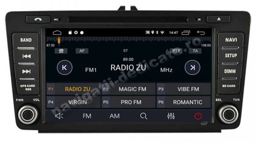 Navigatie DEDICATA ANDROID SKODA OCTAVIA 2 ECRAN 8" NAVD-MT9725