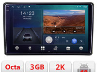 Navigatie dedicata Audi A4 B6 Quad Core B-050 Android Ecran 2K QLED octa core 3+32 carplay android auto KIT-050+EDT-E309V3-2K