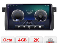 Navigatie dedicata BMW Seria 3 E46 C-052 Android Octa Core Ecran 2K QLED GPS 4G 4+32GB 360 KIT-052+EDT-E409-2K