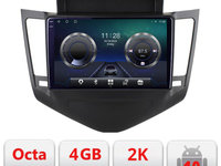 Navigatie dedicata Chevrolet Cruze 2009- C-045 Android Octa Core Ecran 2K QLED GPS 4G 4+32GB 360 KIT-045+EDT-E409-2K