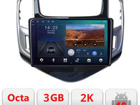 Navigatie dedicata Chevrolet Cruze 2013- B-1267 Android Ecran 2K QLED octa core 3+32 carplay android auto KIT-1267+EDT-E309V3-2K