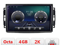 Navigatie dedicata CHRYSLER Jeep Manual C-202 Android Octa Core Ecran 2K QLED GPS 4G 4+32GB 360 KIT-202+EDT-E410-2K