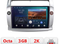 Navigatie dedicata Citroen C4 Quad Core B-088 Android Ecran 2K QLED octa core 3+32 carplay android auto KIT-088+EDT-E309V3-2K