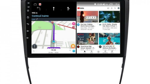 Navigatie dedicata cu Android Audi A6 (C5) 1997 - 2005, 6GB RAM, Radio GPS Dual Zone, Display HD IPS 9" Touchscreen, Internet Wi-Fi si slot SIM 4G, Bluetooth, MirrorLink, USB, Waze