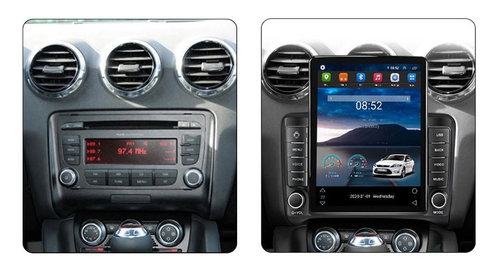 Navigatie dedicata cu Android Audi TT 2006 - 2015, 1GB RAM, Radio GPS Dual Zone, Touchscreen IPS 9.7" HD tip Tesla, Internet Wi-Fi, Bluetooth, MirrorLink, USB, Waze