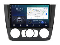 Navigatie dedicata cu Android BMW Seria 1 (E81 / E87) 2007 - 2013, clima manuala, 2GB RAM, Radio GPS Dual Zone, Display HD IPS 9" Touchscreen, Internet Wi-Fi si slot SIM 4G, Bluetooth, MirrorLink, USB, Waze