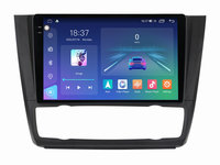 Navigatie dedicata cu Android BMW Seria 1 (E81 / E87) 2007 - 2013, clima automata, 4GB RAM, Radio GPS Dual Zone, Display 2K QLED 9.5" Touchscreen, Internet Wi-Fi si slot SIM 4G, Bluetooth, MirrorLink, USB, Waze