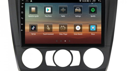 Navigatie dedicata cu Android BMW Seria 1 (E81 / E87) 2007 - 2013, clima manuala, 6GB RAM, Radio GPS Dual Zone, Display HD IPS 9" Touchscreen, Internet Wi-Fi si slot SIM 4G, Bluetooth, MirrorLink, USB, Waze