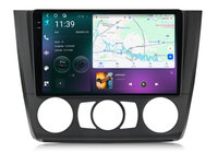 Navigatie dedicata cu Android BMW Seria 1 (E81 / E87) 2007 - 2013, clima manuala, 12GB RAM, Radio GPS Dual Zone, Display 2K QLED 9.5" Touchscreen, Internet Wi-Fi si slot SIM 4G, Bluetooth, MirrorLink, USB, Waze