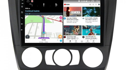 Navigatie dedicata cu Android BMW Seria 1 (E81 / E87) 2007 - 2013, clima manuala, 6GB RAM, Radio GPS Dual Zone, Display HD IPS 9" Touchscreen, Internet Wi-Fi si slot SIM 4G, Bluetooth, MirrorLink, USB, Waze