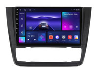 Navigatie dedicata cu Android BMW Seria 1 (E81 / E87) 2007 - 2013, clima automata, 3GB RAM, Radio GPS Dual Zone, Display HD IPS 9" Touchscreen, Internet Wi-Fi si slot SIM 4G, Bluetooth, MirrorLink, USB, Waze