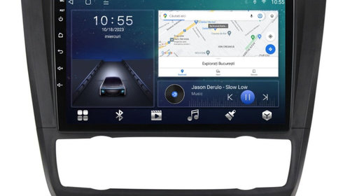 Navigatie dedicata cu Android BMW Seria 1 (E81 / E87) 2007 - 2013, clima automata, 3GB RAM, Radio GPS Dual Zone, Display HD IPS 9" Touchscreen, Internet Wi-Fi si slot SIM 4G, Bluetooth, MirrorLink, USB, Waze