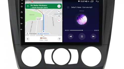 Navigatie dedicata cu Android BMW Seria 1 (E81 / E87) 2007 - 2013, clima manuala, 6GB RAM, Radio GPS Dual Zone, Display HD IPS 9" Touchscreen, Internet Wi-Fi si slot SIM 4G, Bluetooth, MirrorLink, USB, Waze