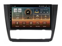 Navigatie dedicata cu Android BMW Seria 1 (E81 / E87) 2007 - 2013, clima automata, 8GB RAM, Radio GPS Dual Zone, Display HD IPS 9" Touchscreen, Internet Wi-Fi si slot SIM 4G, Bluetooth, MirrorLink, USB, Waze
