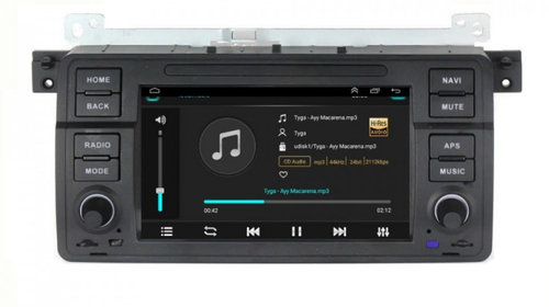 Navigatie dedicata cu Android BMW Seria 3 (E46) 1997 - 2005, 1GB RAM, Radio GPS Dual Zone, Display HD 7" Touchscreen, Internet Wi-Fi, Bluetooth, MirrorLink, USB, Waze