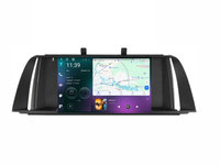 Navigatie dedicata cu Android BMW Seria 5 (F10) 2009 - 2012, 12GB RAM, Radio GPS Dual Zone, Display 2K QLED 9.5" Touchscreen, Internet Wi-Fi si slot SIM 4G, Bluetooth, MirrorLink, USB, Waze