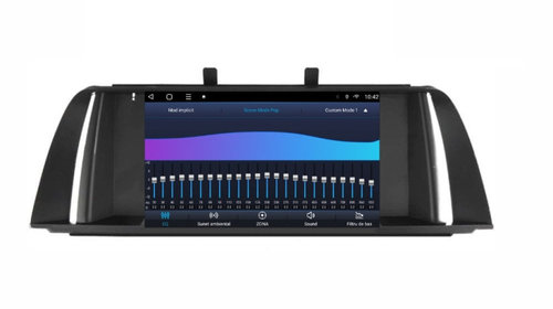 Navigatie dedicata cu Android BMW Seria 5 (F10) 2009 - 2012, 3GB RAM, Radio GPS Dual Zone, Display HD IPS 9" Touchscreen, Internet Wi-Fi si slot SIM 4G, Bluetooth, MirrorLink, USB, Waze
