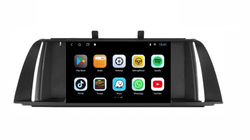 Navigatie dedicata cu Android BMW Seria 5 (F10) 2009 - 2012, 3GB RAM, Radio GPS Dual Zone, Display HD IPS 9" Touchscreen, Internet Wi-Fi si slot SIM 4G, Bluetooth, MirrorLink, USB, Waze