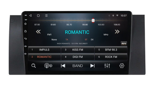 Navigatie dedicata cu Android BMW X5 (E53) 2000 - 2006, 2GB RAM, Radio GPS Dual Zone, Display HD IPS 9" Touchscreen, Internet Wi-Fi si slot SIM 4G, Bluetooth, MirrorLink, USB, Waze