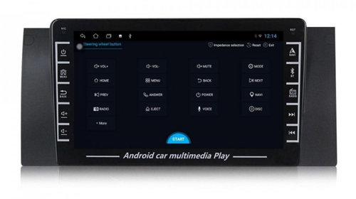 Navigatie dedicata cu Android BMW X5 (E53) 2000 - 2006, 1GB RAM, Radio GPS Dual Zone, Display HD IPS 8" Touchscreen, Internet Wi-Fi, Bluetooth, MirrorLink, USB, Waze