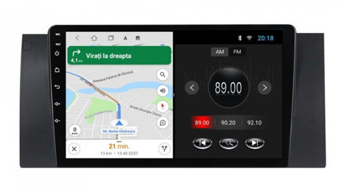 Navigatie dedicata cu Android BMW X5 (E53) 2000 - 2006, 2GB RAM, Radio GPS Dual Zone, Display HD IPS 9" Touchscreen, Internet Wi-Fi, Bluetooth, MirrorLink, USB, Waze