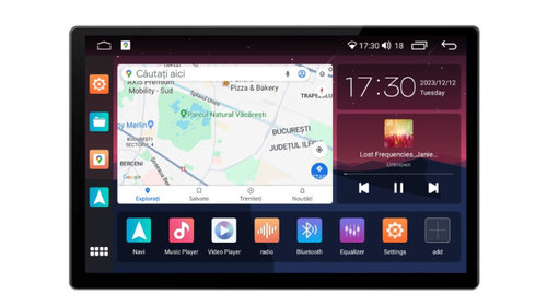 Navigatie dedicata cu Android BMW X5 (E53) 2000 - 2006, 4GB RAM, Radio GPS Dual Zone, Display 2K QLED 13" Touchscreen, Internet Wi-Fi si slot SIM 4G, Bluetooth, MirrorLink, USB, Waze