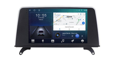 Navigatie dedicata cu Android BMW X6 (E71) 2009 - 2014, 3GB RAM, Radio GPS Dual Zone, Display HD IPS 9" Touchscreen, Internet Wi-Fi si slot SIM 4G, Bluetooth, MirrorLink, USB, Waze