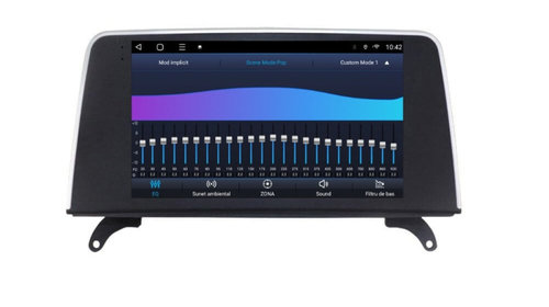 Navigatie dedicata cu Android BMW X6 (E71) 2009 - 2014, 2GB RAM, Radio GPS Dual Zone, Display HD IPS 9" Touchscreen, Internet Wi-Fi si slot SIM 4G, Bluetooth, MirrorLink, USB, Waze