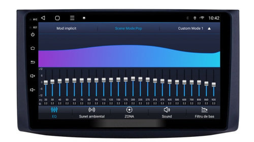 Navigatie dedicata cu Android Chevrolet Aveo 2006 - 2011, 3GB RAM, Radio GPS Dual Zone, Display HD IPS 9" Touchscreen, Internet Wi-Fi si slot SIM 4G, Bluetooth, MirrorLink, USB, Waze