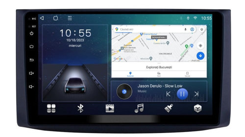 Navigatie dedicata cu Android Chevrolet Aveo 2006 - 2011, 3GB RAM, Radio GPS Dual Zone, Display HD IPS 9" Touchscreen, Internet Wi-Fi si slot SIM 4G, Bluetooth, MirrorLink, USB, Waze