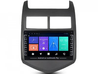 Navigatie dedicata cu Android Chevrolet Aveo 2011 - 2014, 1GB RAM, Radio GPS Dual Zone, Display HD IPS 8" Touchscreen, Internet Wi-Fi, Bluetooth, MirrorLink, USB, Waze