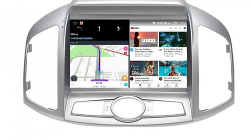 Navigatie dedicata cu Android Chevrolet Captiva 2011 - 2016, 8GB RAM, Radio GPS Dual Zone, Display HD IPS 9" Touchscreen, Internet Wi-Fi si slot SIM 4G, Bluetooth, MirrorLink, USB, Waze