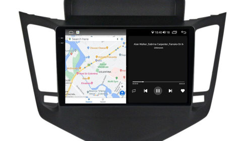 Navigatie dedicata cu Android Chevrolet Cruze 2008 - 2013, 4GB RAM, Radio GPS Dual Zone, Display 2K QLED 9.5" Touchscreen, Internet Wi-Fi si slot SIM 4G, Bluetooth, MirrorLink, USB, Waze