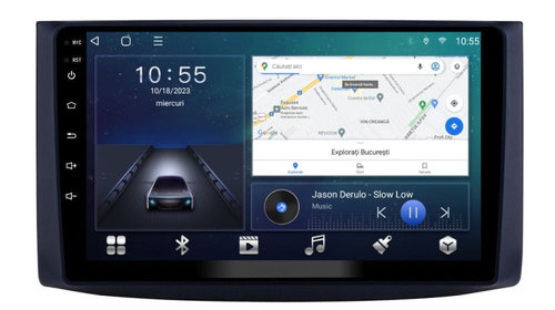 Navigatie dedicata cu Android Chevrolet Kalos 2006 - 2011, 3GB RAM, Radio GPS Dual Zone, Display HD IPS 9" Touchscreen, Internet Wi-Fi si slot SIM 4G, Bluetooth, MirrorLink, USB, Waze