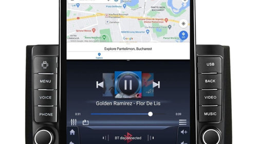 Navigatie dedicata cu Android Chevrolet Kalos 2006 - 2011, 2GB RAM, Radio GPS Dual Zone, Touchscreen IPS 9.7" HD tip Tesla, Internet Wi-Fi, Bluetooth, MirrorLink, USB, Waze