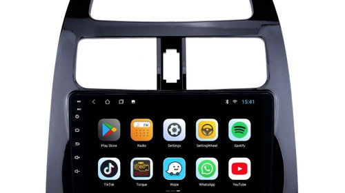 Navigatie dedicata cu Android Chevrolet Spark 2009 - 2015, 2GB RAM, Radio GPS Dual Zone, Display HD IPS 9" Touchscreen, Internet Wi-Fi si slot SIM 4G, Bluetooth, MirrorLink, USB, Waze