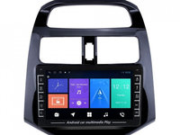 Navigatie dedicata cu Android Chevrolet Spark 2009 - 2015, 1GB RAM, Radio GPS Dual Zone, Display HD IPS 8" Touchscreen, Internet Wi-Fi, Bluetooth, MirrorLink, USB, Waze