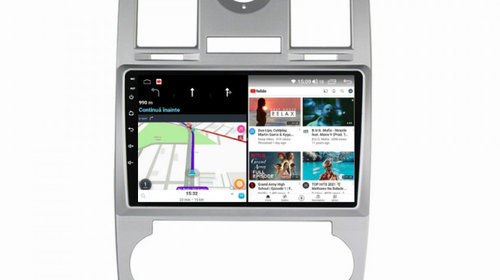 Navigatie dedicata cu Android Chrysler 300C 2004 - 2010, 4GB RAM, Radio GPS Dual Zone, Display HD IPS 9" Touchscreen, Internet Wi-Fi si slot SIM 4G, Bluetooth, MirrorLink, USB, Waze