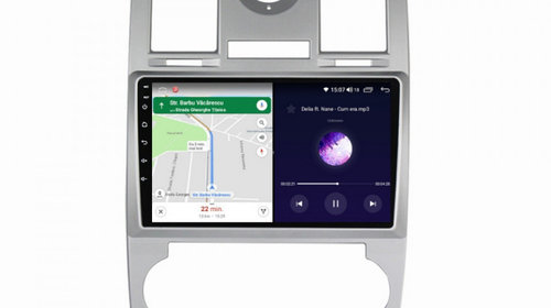Navigatie dedicata cu Android Chrysler 300C 2004 - 2010, 4GB RAM, Radio GPS Dual Zone, Display HD IPS 9" Touchscreen, Internet Wi-Fi si slot SIM 4G, Bluetooth, MirrorLink, USB, Waze