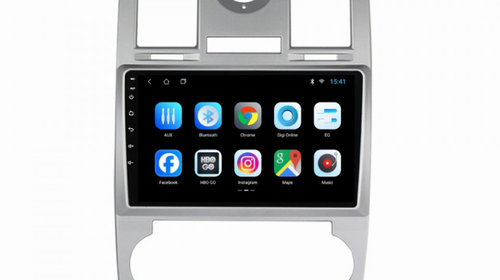 Navigatie dedicata cu Android Chrysler 300C 2004 - 2010, 2GB RAM, Radio GPS Dual Zone, Display HD IPS 9" Touchscreen, Internet Wi-Fi, Bluetooth, MirrorLink, USB, Waze
